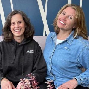 The Owens Team Betsy And Pam Laughing